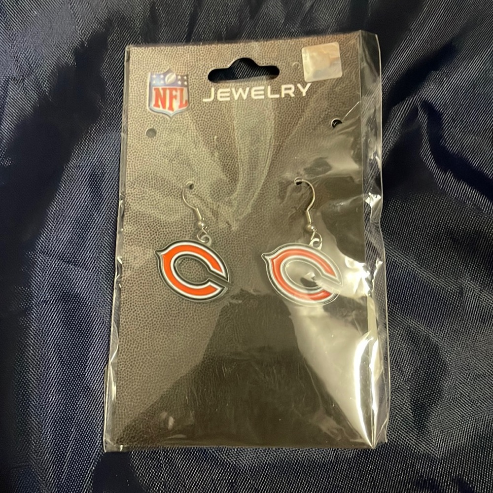 Chicago Bears earrings. Brand new